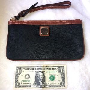 Dooney & Bourke Black Leather Wristlet